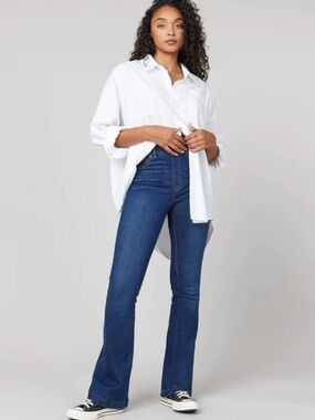 Spanx Flare Jeans, Midnight Shade